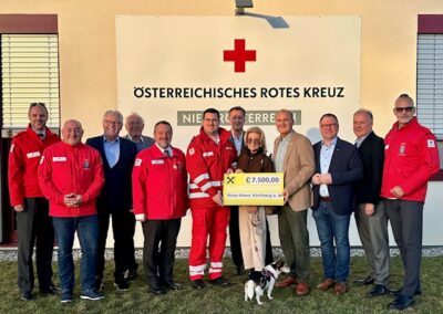 Spendenübergabe an das Rote Kreuz Kirchberg am Wagram