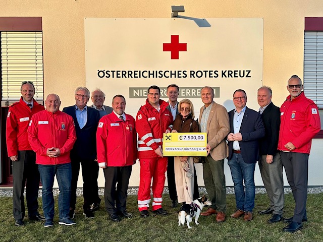 Spendenübergabe an das Rote Kreuz Kirchberg am Wagram